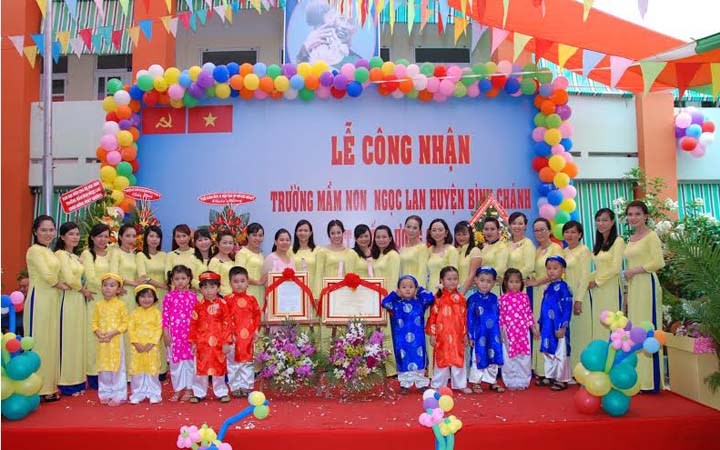 Lễ công nhận trường MN Ngọc Lan huyện Bình Chánh đạt chất lượng giáo dục cấp độ 2